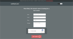 Desktop Screenshot of cashback.pro
